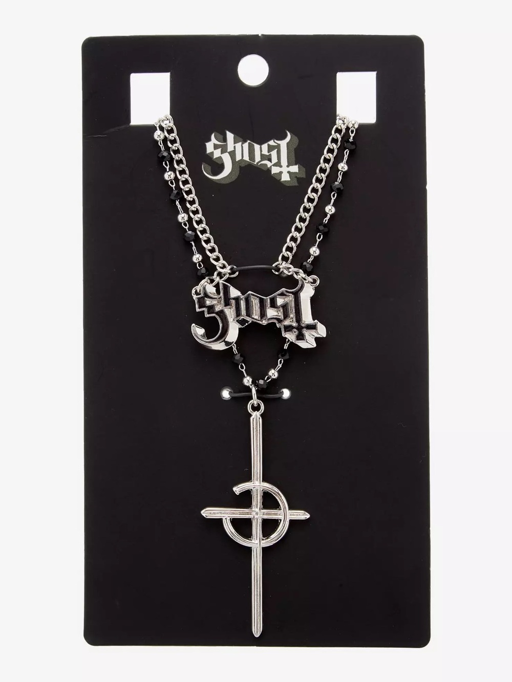 Ghost‎ Rosary Necklace Set Hot Topic Papa Emeritus Nameless Ghouls